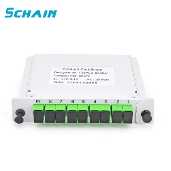 SC APC PLC 1X8 splitter Fiber Optical Box FTTH PLC Splitter box with 1X8 PLC Optical splitter SC Connector Fibra optica
SC APC PLC 1X8 splitter Fiber Optical Box FTTH PLC Splitter box with 1X8 PLC Optical splitter SC Connector Fibra optica