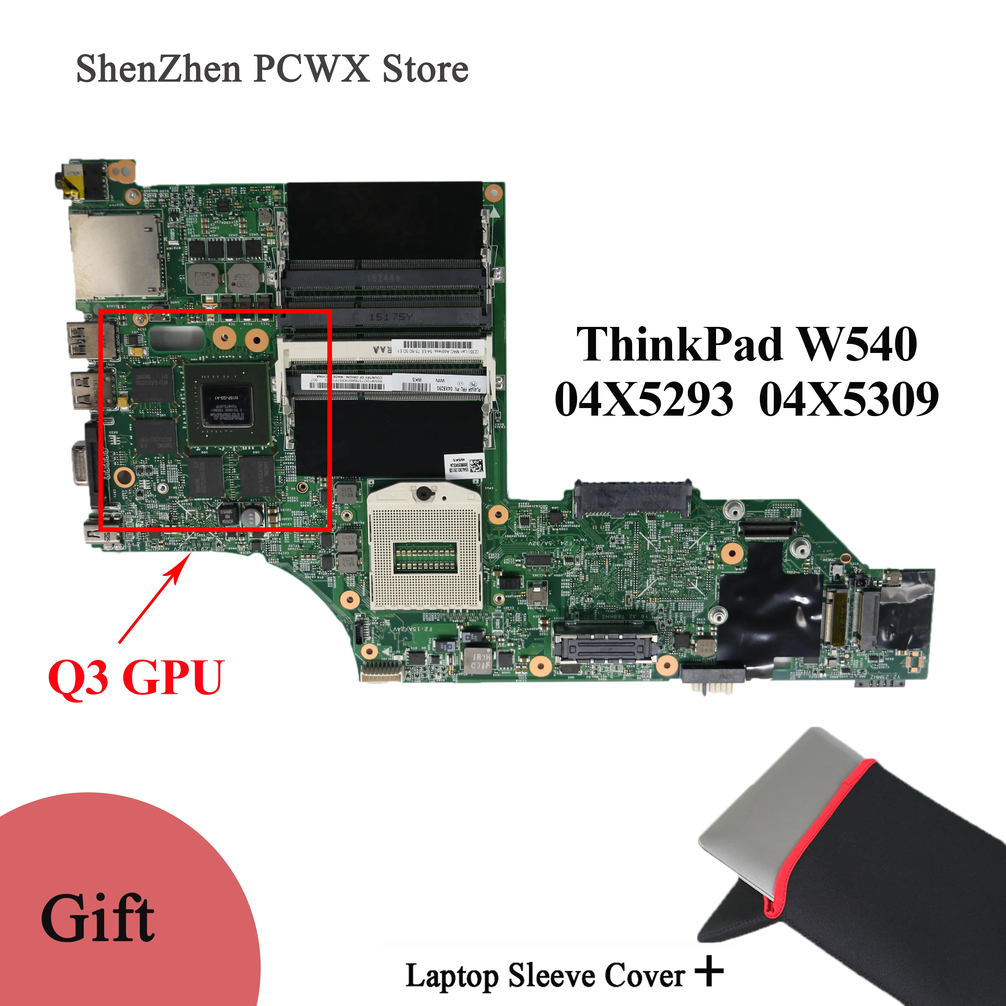 W8P no CPU Q3 GPU for Lenovo thinkpad W540 Notebook Independent Video Card Motherboard 04X5293 04X5309 Mainboard Test Good
W8P no CPU Q3 GPU for Lenovo thinkpad W540 Notebook Independent Video Card Motherboard 04X5293 04X5309 Mainboard Test Good