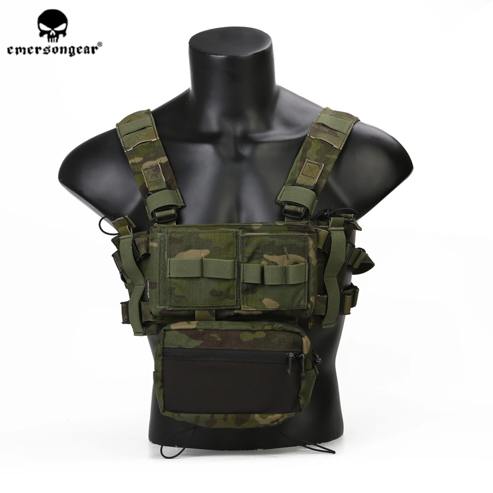 emersongear MK3 Tactical Chest Rig Micro Fight Modular Adjustable Hunting Plate Carrier Airsoft Vest with 556 762 Mag Pouch
emersongear MK3 Tactical Chest Rig Micro Fight Modular Adjustable Hunting Plate Carrier Airsoft Vest with 556 762 Mag Pouch