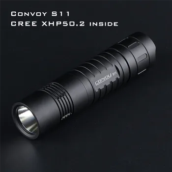 

Convoy S11 XHP50.2 18W 2400lm 3A Output Brightness LED Tactical Flashlight Mini Torch EDC 18650 for Camping Torch Lantern Pocket