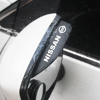 2PCS Soft Rubber Flexible Car Rearview Mirror Rainproof Eyebrow For NISSAN Tiida Teana ALTIMA SYLPHY MURANO KICKS QASHQAI