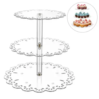 3 Tiers Desserts and Cupcakes Stand Round Wedding Party Acrylic Cake Cupcake Tree Tower Serving Platter (Transparent)
3 Tiers Desserts and Cupcakes Stand Round Wedding Party Acrylic Cake Cupcake Tree Tower Serving Platter (Transparent)