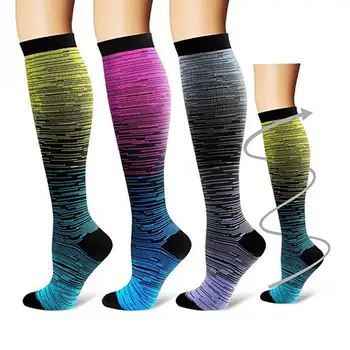 1 Pair Unisex Compression Socks Gradient Color Design Sweat Absorbing Nylon Socks Compression Socks for Running,Sports
1 Pair Unisex Compression Socks Gradient Color Design Sweat Absorbing Nylon Socks Compression Socks for Running,Sports