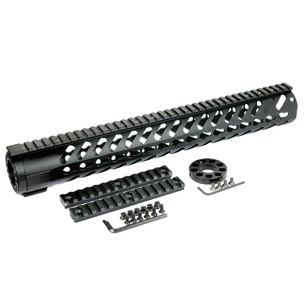 Magorui15" inch KEYMOD Free Float Quad Rail Slim Handguard w/ Additional 13 Slots Rail Sections
Magorui15" inch KEYMOD Free Float Quad Rail Slim Handguard w/ Additional 13 Slots Rail Sections