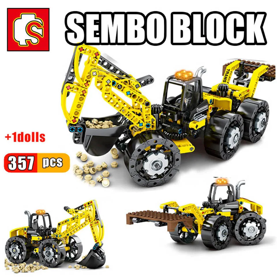 SEMBO City Technic Crawler Excavator Building Blocks Model Bricks Transform Engineering Construction Vehicle Truck Toys for Boys
SEMBO City Technic Crawler Excavator Building Blocks Model Bricks Transform Engineering Construction Vehicle Truck Toys for Boys