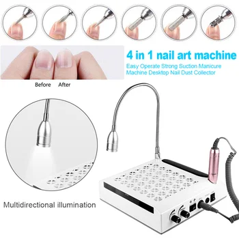 4 In 1 Low Noise Drill Durable Reusable Filter Nail Dust Collector Polisher Manicure Machine ABS Strong Suction Desktop Tools
4 In 1 Low Noise Drill Durable Reusable Filter Nail Dust Collector Polisher Manicure Machine ABS Strong Suction Desktop Tools