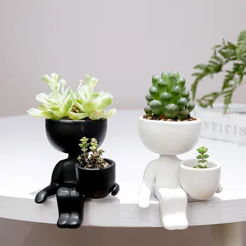 Imitation Human Shaped Ceramic Flowerpot Small Succulent Planter Planting Pot Flower Pots for Mini Plant YE-Hot
Imitation Human Shaped Ceramic Flowerpot Small Succulent Planter Planting Pot Flower Pots for Mini Plant YE-Hot