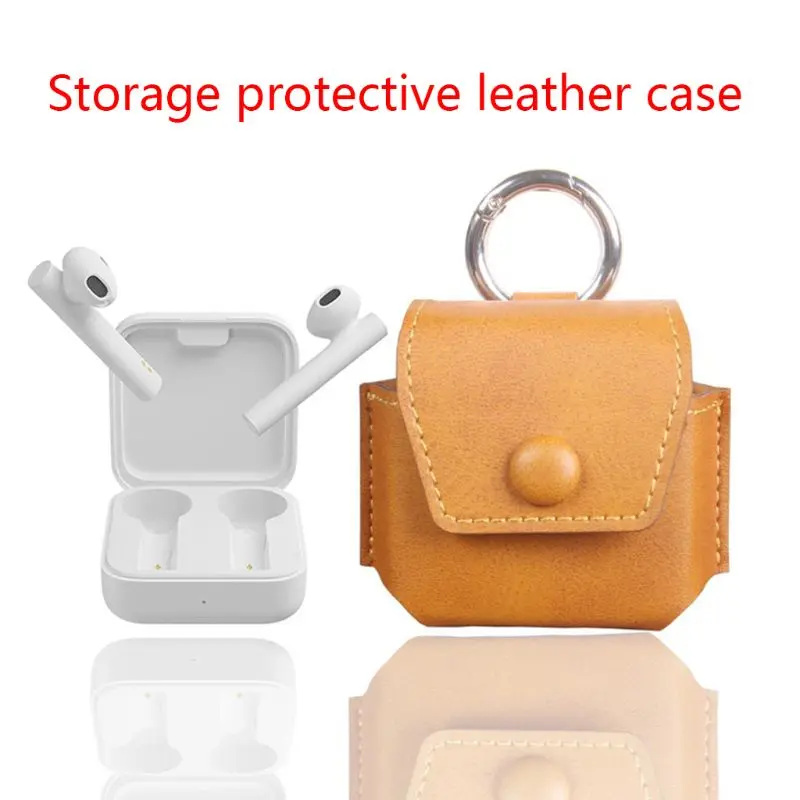 Anti-scratch Leather Storage Bag Case Protective Cover with Hook for Xiao-mi Air 2 SE Bluetooth Earphone
Anti-scratch Leather Storage Bag Case Protective Cover with Hook for Xiao-mi Air 2 SE Bluetooth Earphone