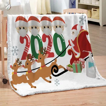 Flannel Blanket 2020 Christmas Blanket with Elk Santa Clause Pattern Lucky Family 4 People Home carpet decoration TP899
Flannel Blanket 2020 Christmas Blanket with Elk Santa Clause Pattern Lucky Family 4 People Home carpet decoration TP899