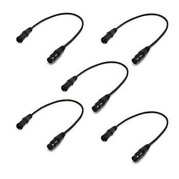 5 Pack 2 Ft Foot Feet Long 3 Pin Male To Female Xlr Shielded Dmx Data Cable Cord Durable Data Cable Cord
5 Pack 2 Ft Foot Feet Long 3 Pin Male To Female Xlr Shielded Dmx Data Cable Cord Durable Data Cable Cord