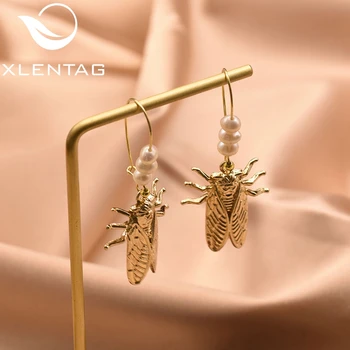 XlentAg Original Design 100% Natural Fresh Water Pearl Insect Earring For Women Engagement Birthday Accesorios Mujer GE0843B
XlentAg Original Design 100% Natural Fresh Water Pearl Insect Earring For Women Engagement Birthday Accesorios Mujer GE0843B