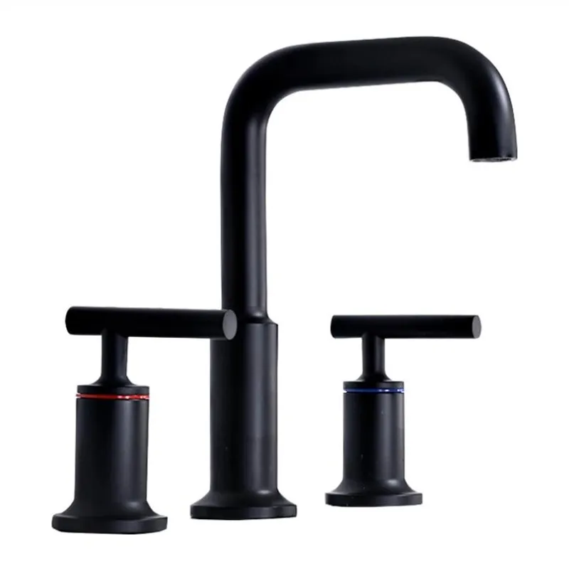 Vidric Matte Black Basin Faucets Polished gold North American style Bathroom Sink Faucet widespread 3 Hole Bathroom basin Mixer
Vidric Matte Black Basin Faucets Polished gold North American style Bathroom Sink Faucet widespread 3 Hole Bathroom basin Mixer