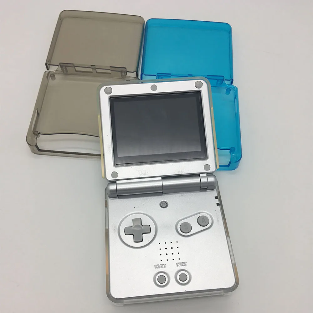 Силиконовый чехол Мягкий защитный из ТПУ для консоли Nintendo GBA SP прозрачный кожаный