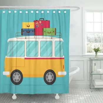 Abstract of Retro Travel Van Artistic Bus Camp Camper Shower Curtain Waterproof Polyester Fabric 72 x 72 Inches Set with Hooks
Abstract of Retro Travel Van Artistic Bus Camp Camper Shower Curtain Waterproof Polyester Fabric 72 x 72 Inches Set with Hooks