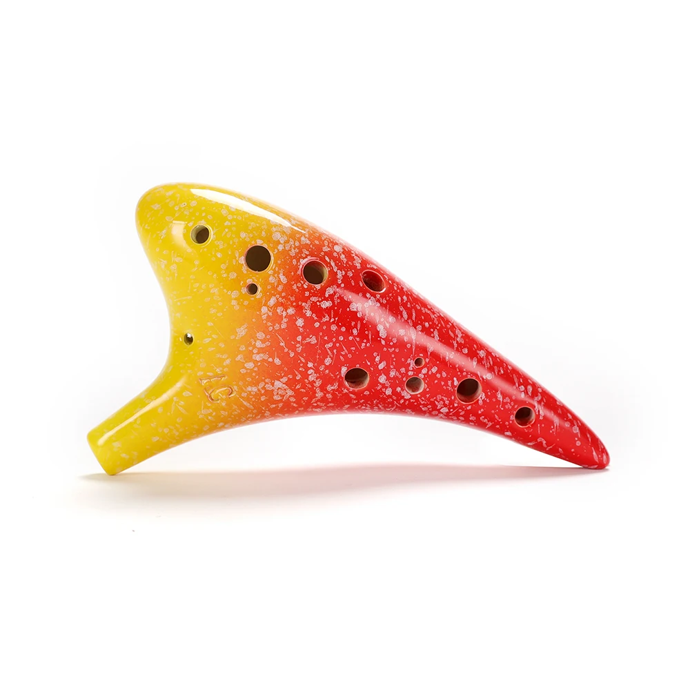 12 отверстий, керамический музыкальный инструмент Ocarina Alto C в Звездном стиле со шнурком, Защитная сумка для музыкальных баллов для любителей музыки
12 отверстий, керамический музыкальный инструмент Ocarina Alto C в Звездном стиле со шнурком, Защитная сумка для музыкальных баллов для любителей музыки