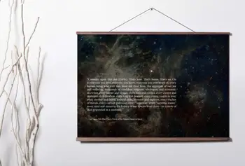 Carl Sagan Pale Blue Dot Space Quote Art Canvas poster decoration painting with solid wood hanging scroll 
Carl Sagan Pale Blue Dot Space Quote Art Canvas poster decoration painting with solid wood hanging scroll