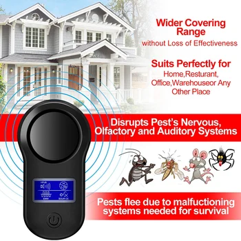 Ultrasonic Mosquito Repellent Digital Display Mosquito Repellent Mouse Rejection Insect Pest Mouse Bug Drive Controller
Ultrasonic Mosquito Repellent Digital Display Mosquito Repellent Mouse Rejection Insect Pest Mouse Bug Drive Controller