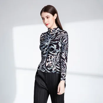 Pleated Top Women's Spring Autumn 2020 Base Shirts High Collar Women's Wear
Pleated Top Women's Spring Autumn 2020 Base Shirts High Collar Women's Wear