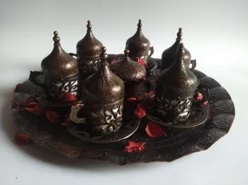 Turkish Coffee Set Traditional Coffee set of Six Ottoman Decoration Coffee Set Multiple Coffee Set
Turkish Coffee Set Traditional Coffee set of Six Ottoman Decoration Coffee Set Multiple Coffee Set