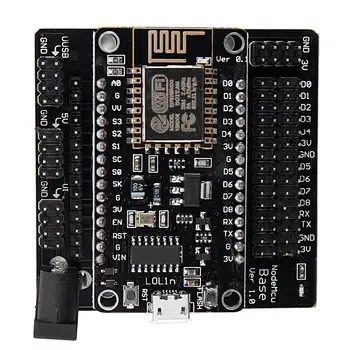ESP8266 WIFI V3 NodeMcu Node MCU Base ESP8266 Testing DIY Breadboard Basics Tester suitable for NodeMcu V3
ESP8266 WIFI V3 NodeMcu Node MCU Base ESP8266 Testing DIY Breadboard Basics Tester suitable for NodeMcu V3
