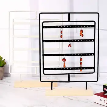 72 Holes Rotatable Wooden Earrings Jewelry Organizer Display Holder Stand Metal Jewelry Holder Earrings Necklace Rack Display
72 Holes Rotatable Wooden Earrings Jewelry Organizer Display Holder Stand Metal Jewelry Holder Earrings Necklace Rack Display