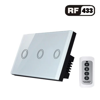 US/AU Standard, Wireless Switch, Crystal Waterproof Glass Touch Screen Light Switch&Mini Remote
US/AU Standard, Wireless Switch, Crystal Waterproof Glass Touch Screen Light Switch&Mini Remote