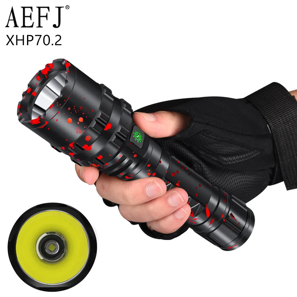 High Power XHP70.2 LED Flashlight lamp Aluminum Hunting L2 Waterproof Torch Light Powerful Lanterna Use 18650 26650 Battery
High Power XHP70.2 LED Flashlight lamp Aluminum Hunting L2 Waterproof Torch Light Powerful Lanterna Use 18650 26650 Battery