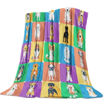 Flannel Blanket for Bed Cube Puppy Dog Throw Blanket Portable Soft Blanket Warm Sofa Bed Sheets Blanket for Picnic
Flannel Blanket for Bed Cube Puppy Dog Throw Blanket Portable Soft Blanket Warm Sofa Bed Sheets Blanket for Picnic