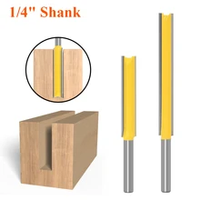 1Pcs 1/4" Shank Long Cleaning Double-edged Cutter Wood Router Bit Grooving Cutter For Wood Slotting Milling Cutter Tools
1Pcs 1/4" Shank Long Cleaning Double-edged Cutter Wood Router Bit Grooving Cutter For Wood Slotting Milling Cutter Tools