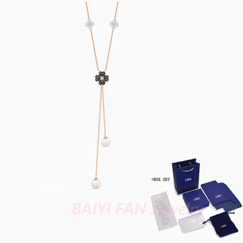 2020 Fashion Jewelry SWA New LATISHA Y-Shaped Necklace Lucky Clover Decoration Symbolizing Female Elegant Romantic Gift
2020 Fashion Jewelry SWA New LATISHA Y-Shaped Necklace Lucky Clover Decoration Symbolizing Female Elegant Romantic Gift