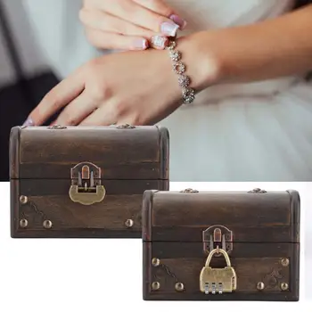 Vintage Style Jewelry Organizer Storage Box Home Decoration with Lock Earring Necklace Ring Container Jewelry Holder Case Casket 
Vintage Style Jewelry Organizer Storage Box Home Decoration with Lock Earring Necklace Ring Container Jewelry Holder Case Casket
