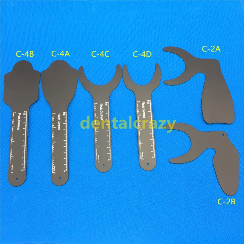 

1pcs Dental Orthodontic Photographic Image Contrast Board Oral Cheek Black Plate Contrasters Autoclavable Lab Instrument 6 Size