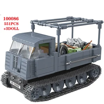 WW2 Military German half Tracked truck ROS/03 Block Set world war Army Transport vehicle Building Bricks Toy For Children 
WW2 Military German half Tracked truck ROS/03 Block Set world war Army Transport vehicle Building Bricks Toy For Children