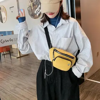 Women Corduroy Wire Hole with Earphone Waist Bag Fashion Fanny Belt Pack Casual Crossbody Shoulder Chest Bags Money Phone Pouch 
Women Corduroy Wire Hole with Earphone Waist Bag Fashion Fanny Belt Pack Casual Crossbody Shoulder Chest Bags Money Phone Pouch