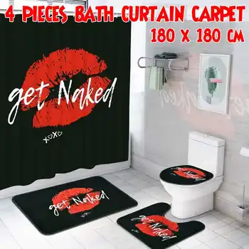 Get Naked Bathroom Shower Curtain Non Slip Mats Set Waterproof Bath Carpet Toilet Seat Cover Floor Mat Pedestal Rug Toilet Cover
Get Naked Bathroom Shower Curtain Non Slip Mats Set Waterproof Bath Carpet Toilet Seat Cover Floor Mat Pedestal Rug Toilet Cover