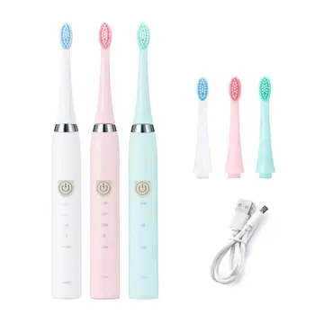 Electric Toothbrush with 1 Replacement Brush Heads Battery Sonic Teeth Brush Deep Cleaning Included Soft-bristle
Electric Toothbrush with 1 Replacement Brush Heads Battery Sonic Teeth Brush Deep Cleaning Included Soft-bristle