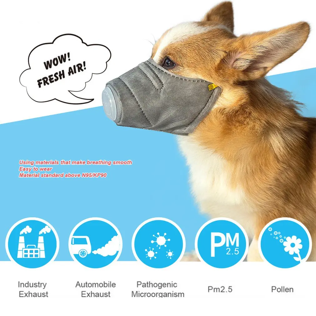 3PCs Soft Face Dog Mouth Mask Pet Respiratory PM2.5 Filter Anti Dust Gas Pollution Anti-fog Haze Mask For Dogs
3PCs Soft Face Dog Mouth Mask Pet Respiratory PM2.5 Filter Anti Dust Gas Pollution Anti-fog Haze Mask For Dogs