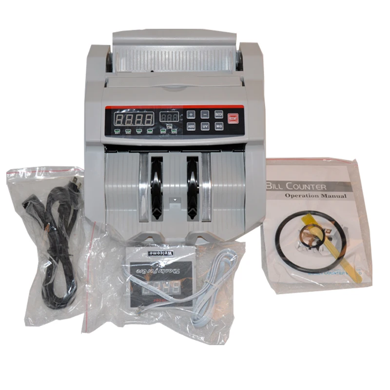 

Money Counter 110V/ 220V Bill Counter Machine Suitable for EURO US DOLLAR etc. Multi-Currency Compatible Cash Counting Machine