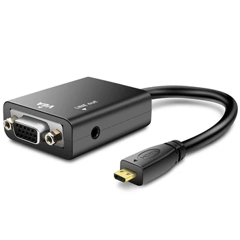 Mini HDMI to VGA Converter 1080P Gold Plated (Male to Female) with 3.5mm o Jack, Compatible with Laptop, Tablets
Mini HDMI to VGA Converter 1080P Gold Plated (Male to Female) with 3.5mm o Jack, Compatible with Laptop, Tablets