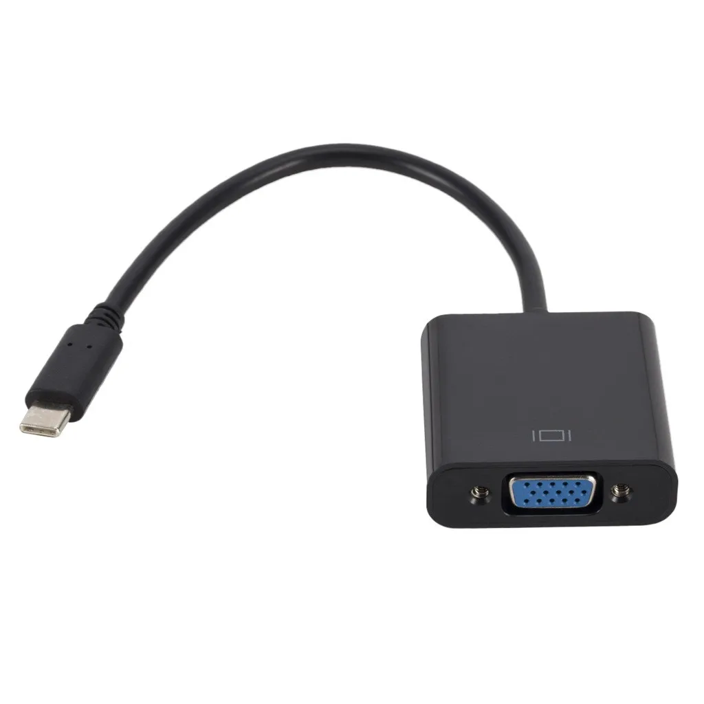 USB3.1 type C к VGA Кабель-адаптер USB-C мужчин и женщин видео передачи линии конвертер AC