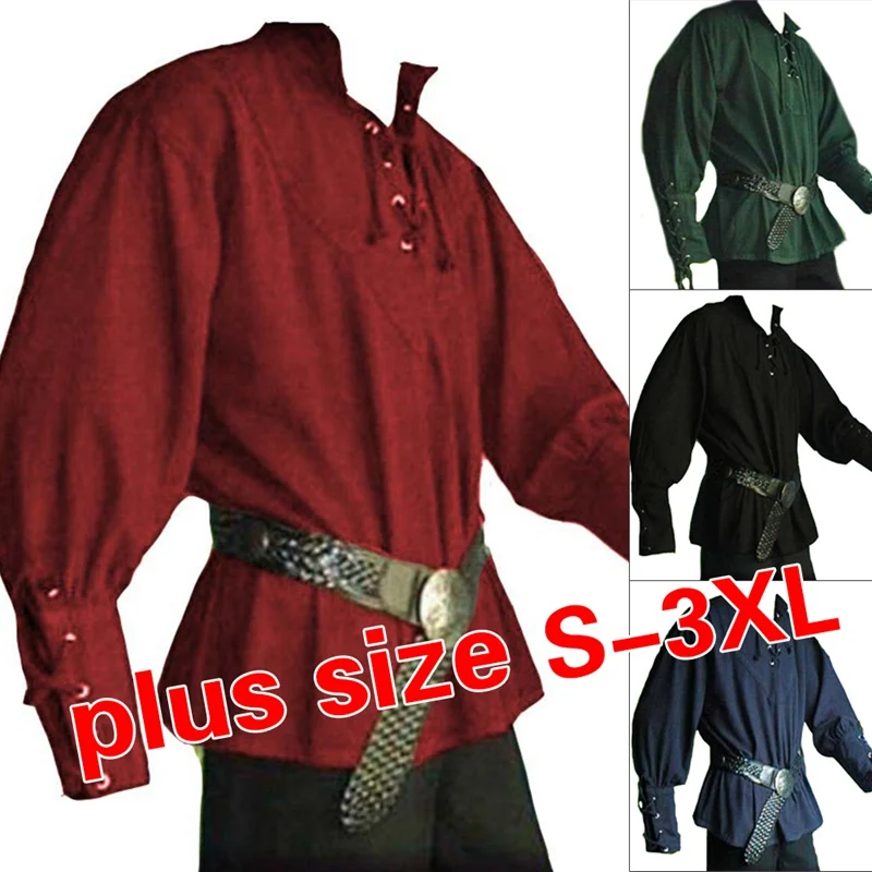 Medieval Costume Tunic Clothing Norman Chevalier Braid Viking Pirate LARP Top Shirt For Men 
Medieval Costume Tunic Clothing Norman Chevalier Braid Viking Pirate LARP Top Shirt For Men