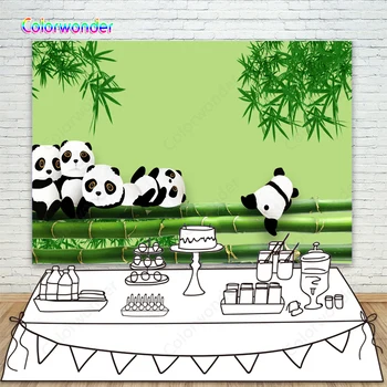 Cartoon Panda Baby Shower Background Photography Green Leaves Safari Party Backdrop Bamboo Wall Kids Birthday Banner Background
Cartoon Panda Baby Shower Background Photography Green Leaves Safari Party Backdrop Bamboo Wall Kids Birthday Banner Background