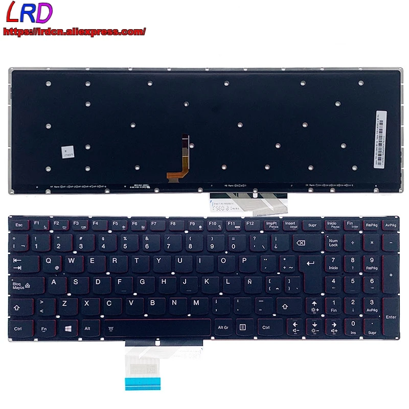 

New Original LAS Latin Spain Backlit Keyboard for Lenovo Y50-70 Y50-70T Y70-70 Touch Laptop 25215964 25215995