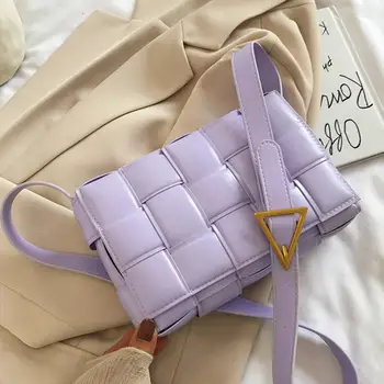 Solid color Weave Crossbody bag 2020 New High-quality PU Leather Women's Designer Handbag Lattice Square Shoulder Messenger Bag
Solid color Weave Crossbody bag 2020 New High-quality PU Leather Women's Designer Handbag Lattice Square Shoulder Messenger Bag