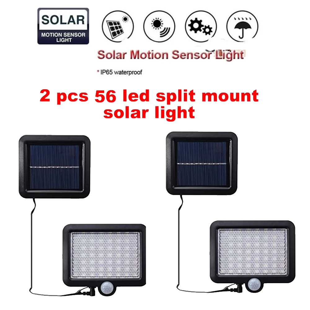 2/4pcs 100/56/30 LEDs Solar light PIR Motion Sensor Solar Power night lamp LED Garden Light Outdoor Security Solar Wall Lamp Wat
2/4pcs 100/56/30 LEDs Solar light PIR Motion Sensor Solar Power night lamp LED Garden Light Outdoor Security Solar Wall Lamp Wat