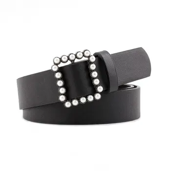 New Ladies Fashion PU Leather Belt Square Pealrs Pin Buckle Waist Straps Decorative Tide Female Belts High-end Dress Accessories
New Ladies Fashion PU Leather Belt Square Pealrs Pin Buckle Waist Straps Decorative Tide Female Belts High-end Dress Accessories