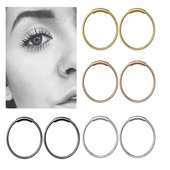 1pc 22g 6/8/10mm Steel Hinged Clicker circle ring Piercing Nose Ring Hoop Lip Ear Ring Body Jewelry Piercing Clip Gift
1pc 22g 6/8/10mm Steel Hinged Clicker circle ring Piercing Nose Ring Hoop Lip Ear Ring Body Jewelry Piercing Clip Gift