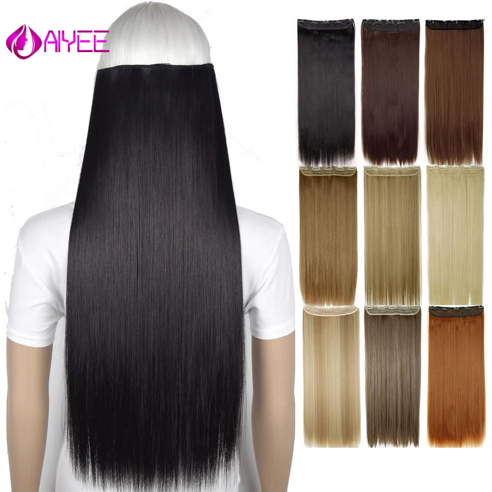 AIYEE 24 60cm Straight Colors HairPiece Synthetic Clip In Hair Extentions Long Straight Clip in Hair Extension
AIYEE 24 60cm Straight Colors HairPiece Synthetic Clip In Hair Extentions Long Straight Clip in Hair Extension