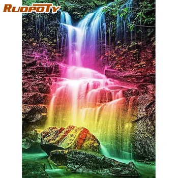 RUOPOTY Rainbow Waterfall Oil Painting By Number Kits Canvas Decoration Wall Art Picture For Adult DIY Paint By Number Kits
RUOPOTY Rainbow Waterfall Oil Painting By Number Kits Canvas Decoration Wall Art Picture For Adult DIY Paint By Number Kits