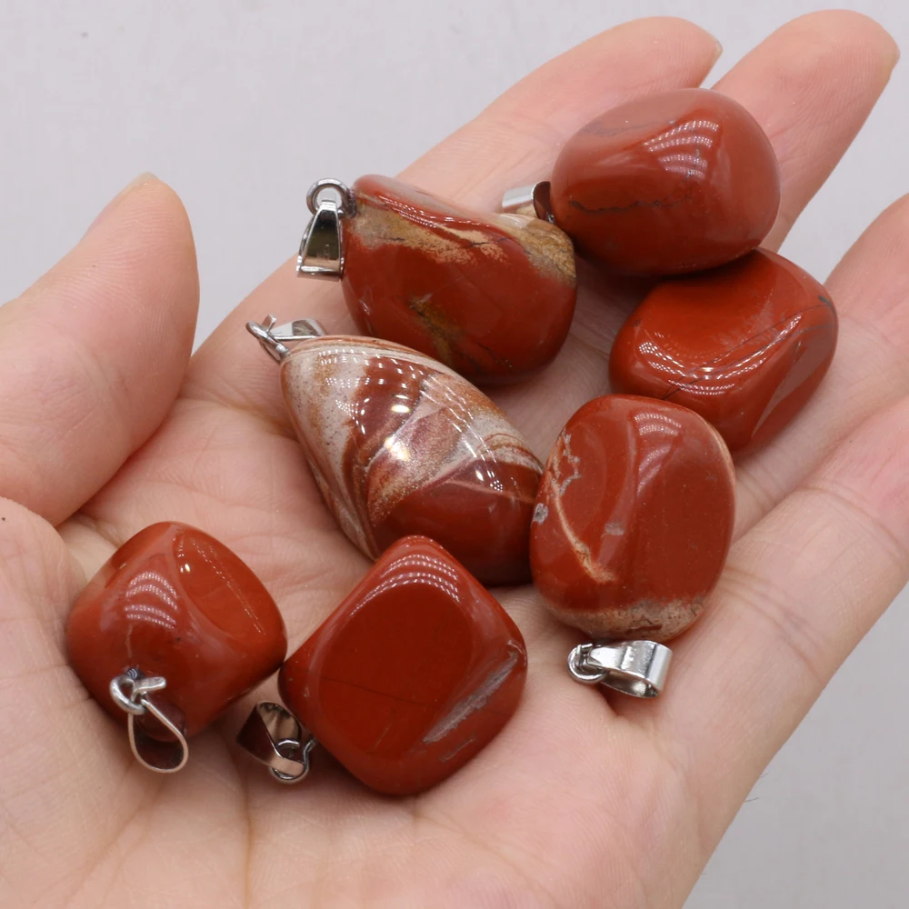 Фото Подвеска из красной яшмы с натуральным камнем Необычные лечебные Кристальные